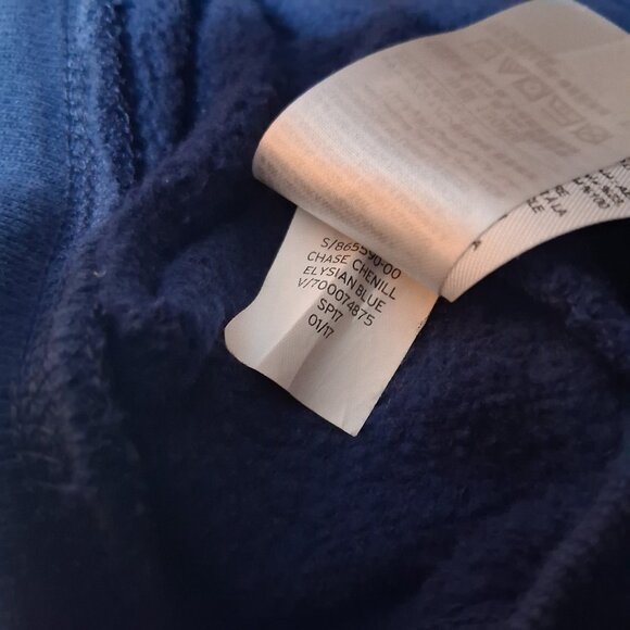 Gap Kids Hooded Sweatshirt Youth Size Medium Blue Full Zip Hoodie Chenille - Picture 7 of 10